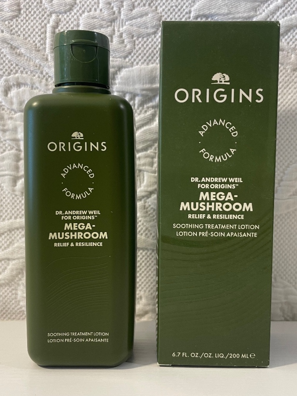 Origins Advanced-Formula Mega-Mushroom Soothing Treatment Lotion 6.7 fl oz NIB